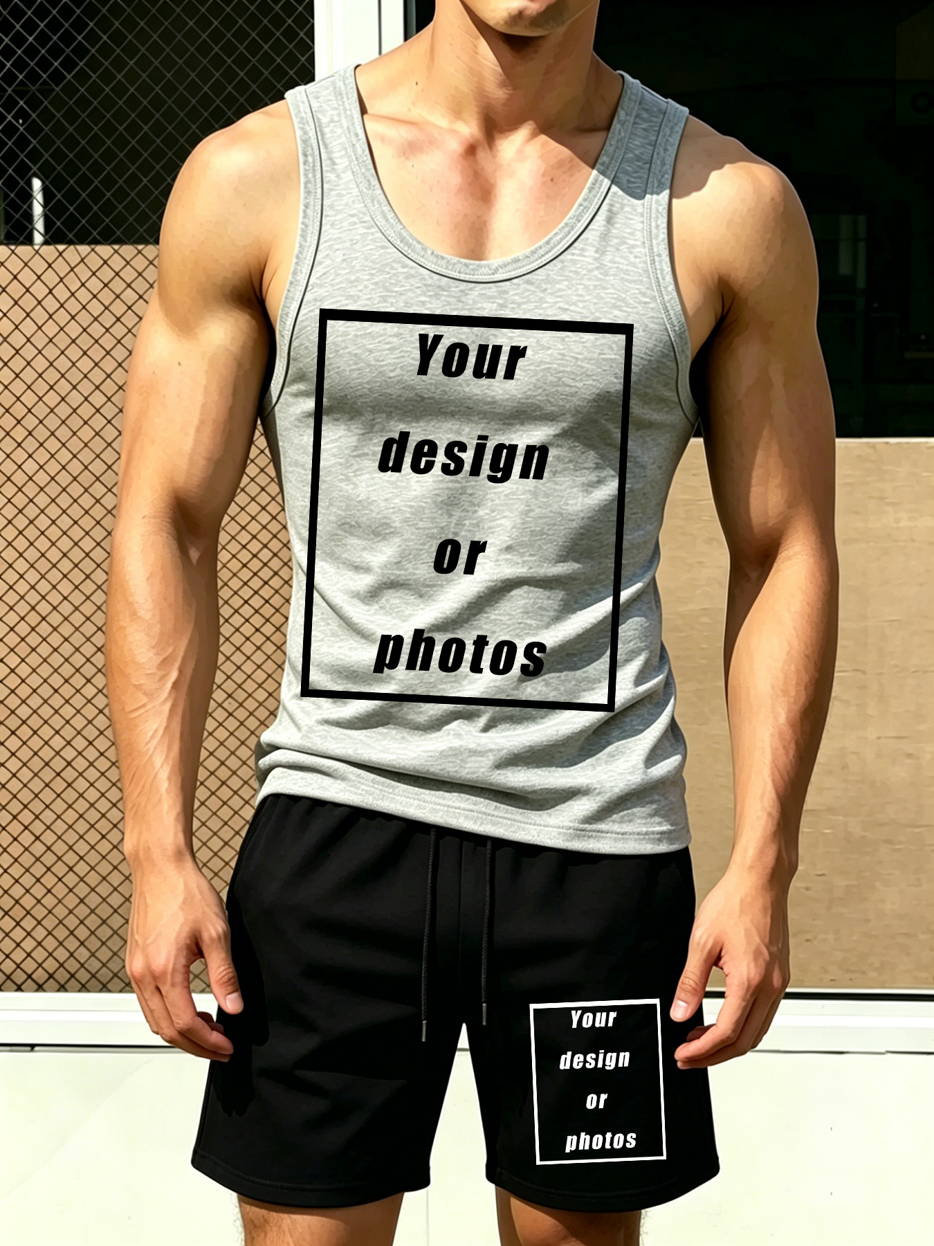 Summer Clothing Sets Men - Men's Sports Tank Top Set Shorts