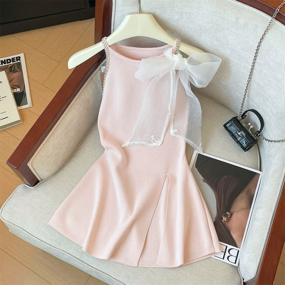 Summer Clothing Yarn - French Style Small Fragrance Knitted Tank