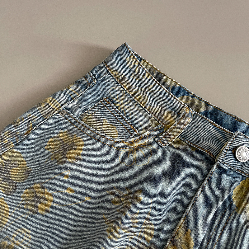 Elegant Women Denim Skirt Yell - Soft Summer Yellow Clothing recensie en prijs