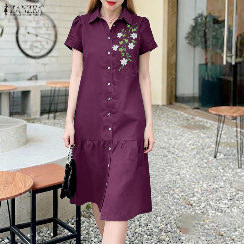 ZANZEA 2026 Summer Floral Prin - Sundress Midi Floral recensie en prijs