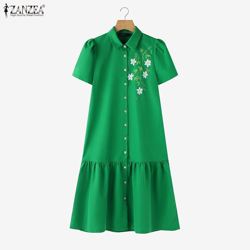 ZANZEA 2026 Summer Floral Prin - Sundress Midi Floral recensie en prijs