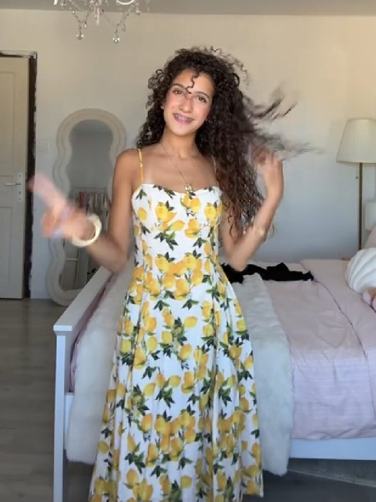 Summer Lemon Floral Midi Dress - Sundress Midi Floral recensie en prijs