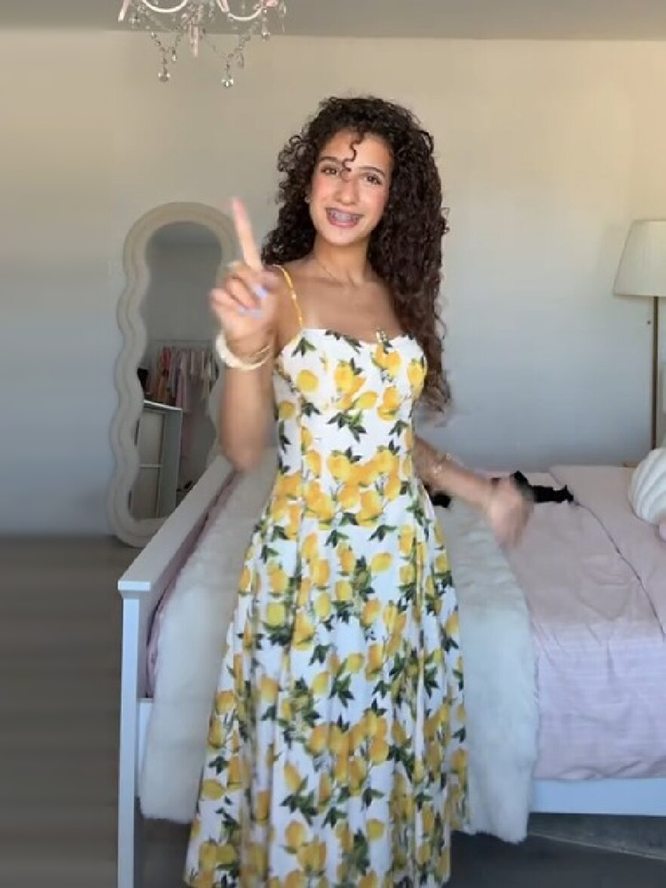 Summer Lemon Floral Midi Dress - Sundress Midi Floral recensie en prijs