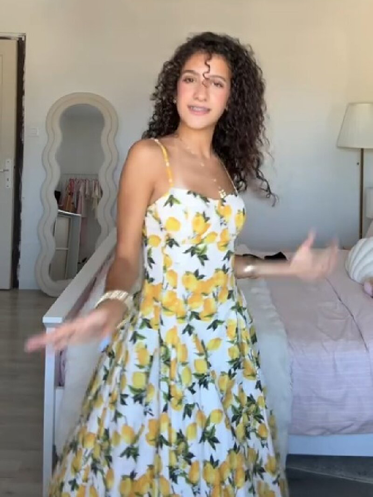 Summer Lemon Floral Midi Dress - Sundress Midi Floral recensie en prijs
