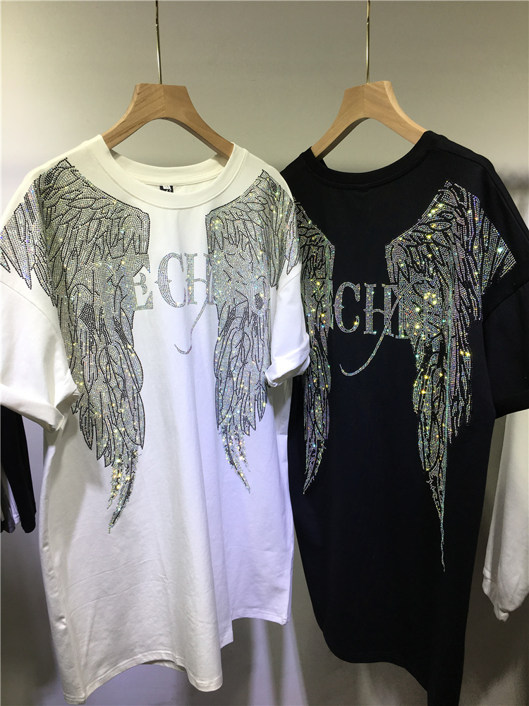 L-4XL Oversize Rhinestone Ange - Summer Clothing Brands For Women recensie en prijs