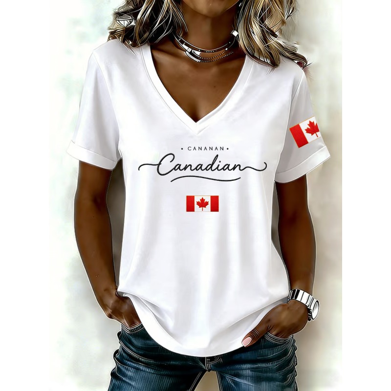 Canada National Flag Print Wom - Summer Clothing Women Canada recensie en prijs