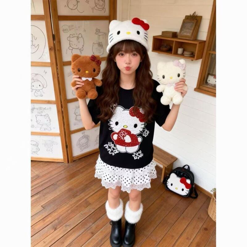 Cute Short-Sleeved Hello Kitty - Summer Clothing Trend recensie en prijs