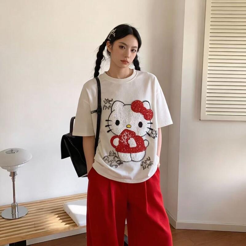 Cute Short-Sleeved Hello Kitty - Summer Clothing Trend recensie en prijs