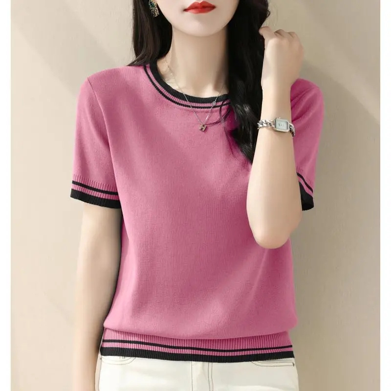 New Summer V-neck Knitted Swea - Summer Clothing Yarn recensie en prijs