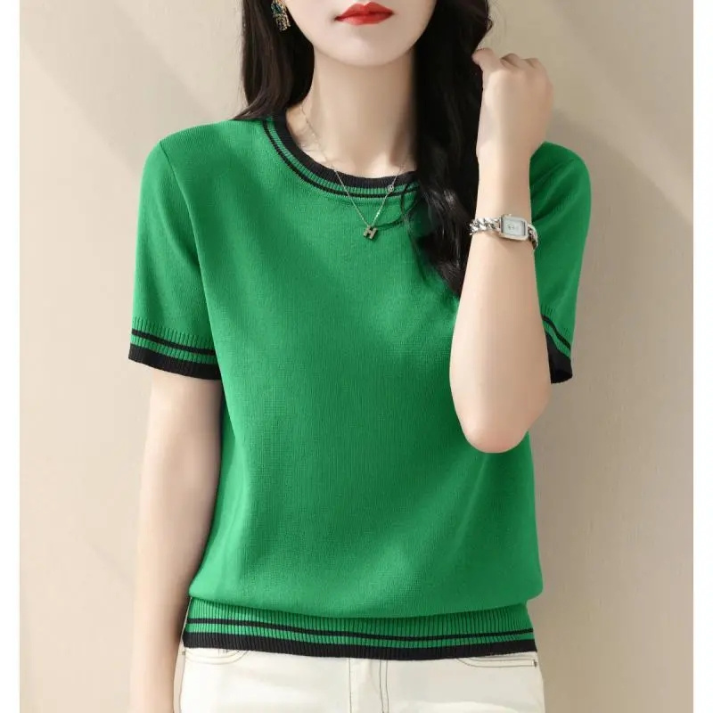 New Summer V-neck Knitted Swea - Summer Clothing Yarn recensie en prijs