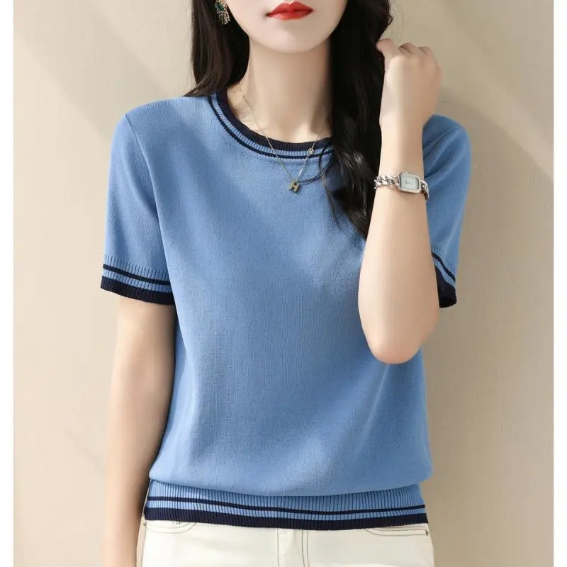 New Summer V-neck Knitted Swea - Summer Clothing Yarn recensie en prijs