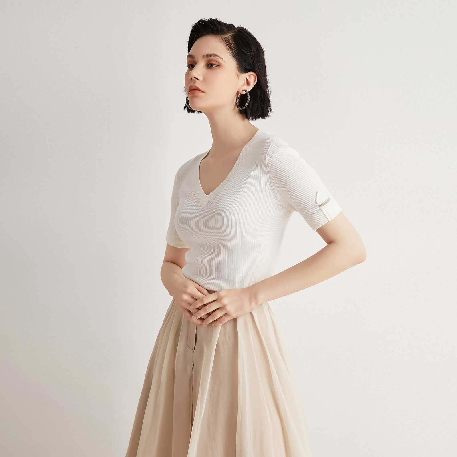BC-52 V neck Merino Woolen Clo - Summer Clothing Brands For Women recensie en prijs