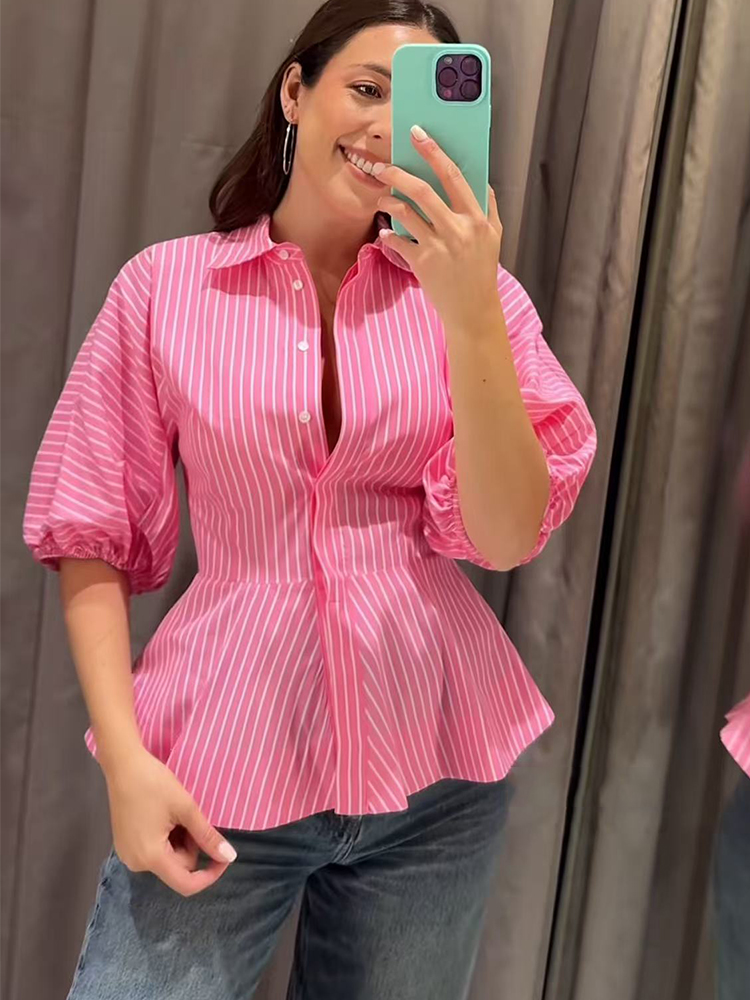 TFMLN Women Striped Shirts Sli - Summer Youth Clothing recensie en prijs