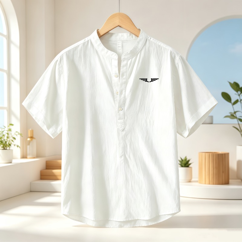 Men's cotton and linen Henley  - Summer Clothing Trend recensie en prijs