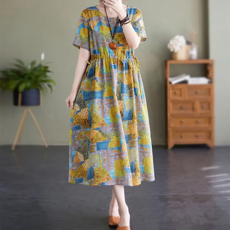 Womens Plus Size Vintage Flora - Sundress Midi Floral recensie en prijs