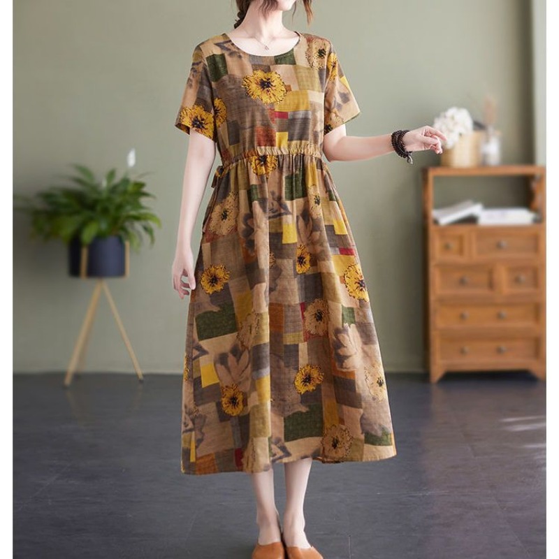 Womens Plus Size Vintage Flora - Sundress Midi Floral recensie en prijs
