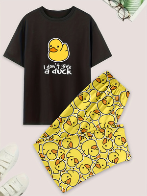 Men's casual pajama set, duck- - Summer Duck Clothing recensie en prijs