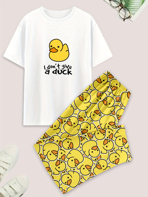 Men's casual pajama set, duck- - Summer Duck Clothing recensie en prijs