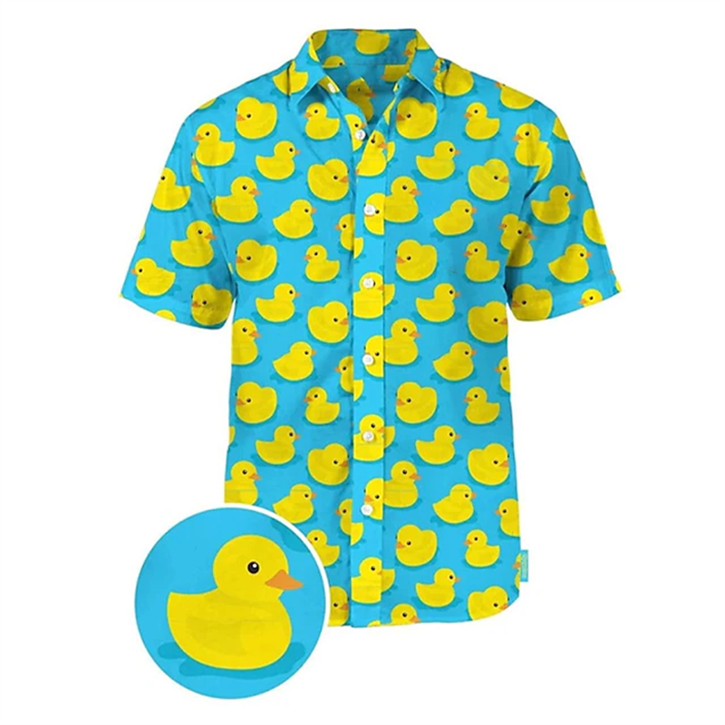 New Duck 3d Print Shirts Men F - Summer Duck Clothing recensie en prijs