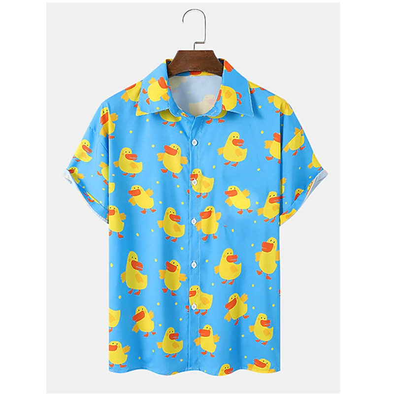 New Duck 3d Print Shirts Men F - Summer Duck Clothing recensie en prijs