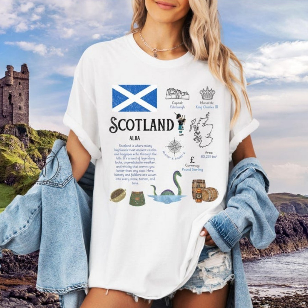 Scotland UK T-Shirt Edinburgh  - Summer Clothing Women Uk recensie en prijs