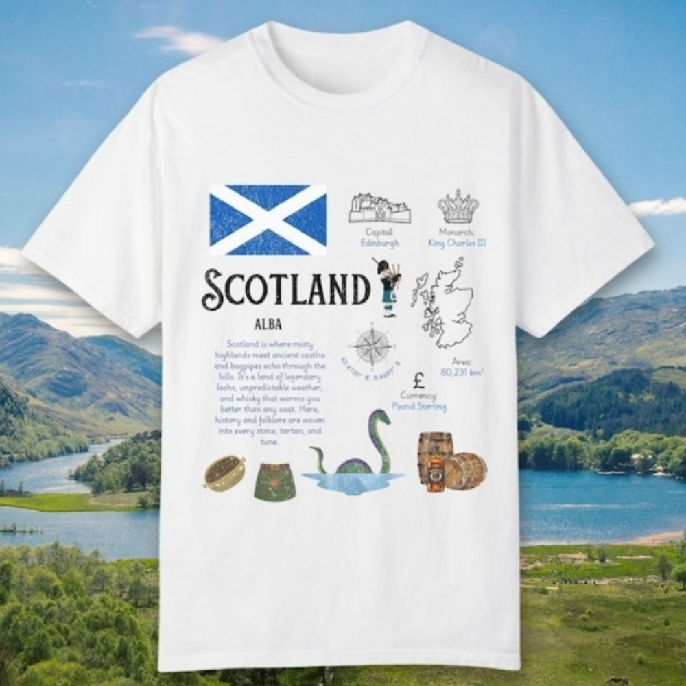 Scotland UK T-Shirt Edinburgh  - Summer Clothing Women Uk recensie en prijs