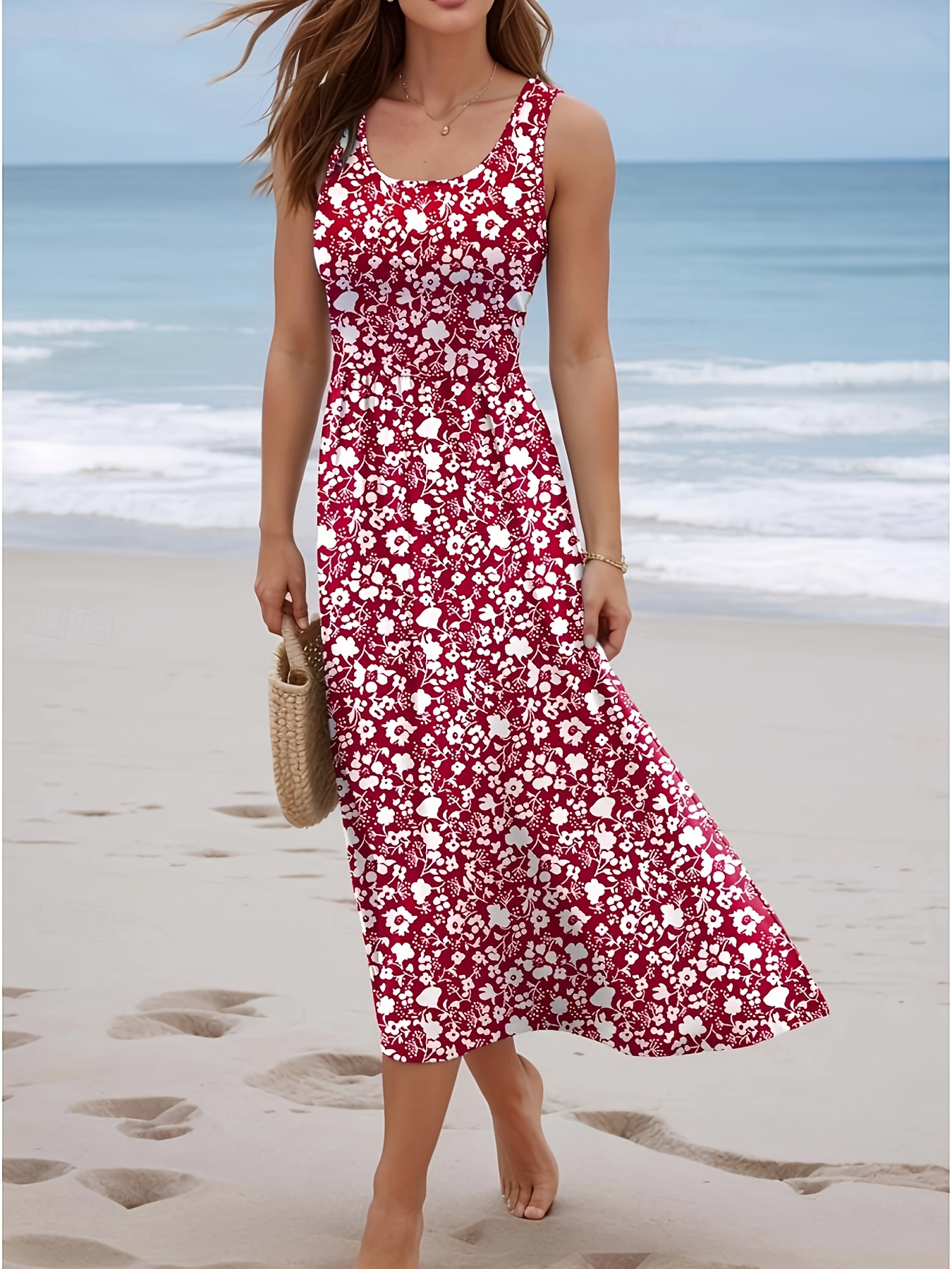 Women Summer Sleeveless Floral - Sundress Midi Floral recensie en prijs