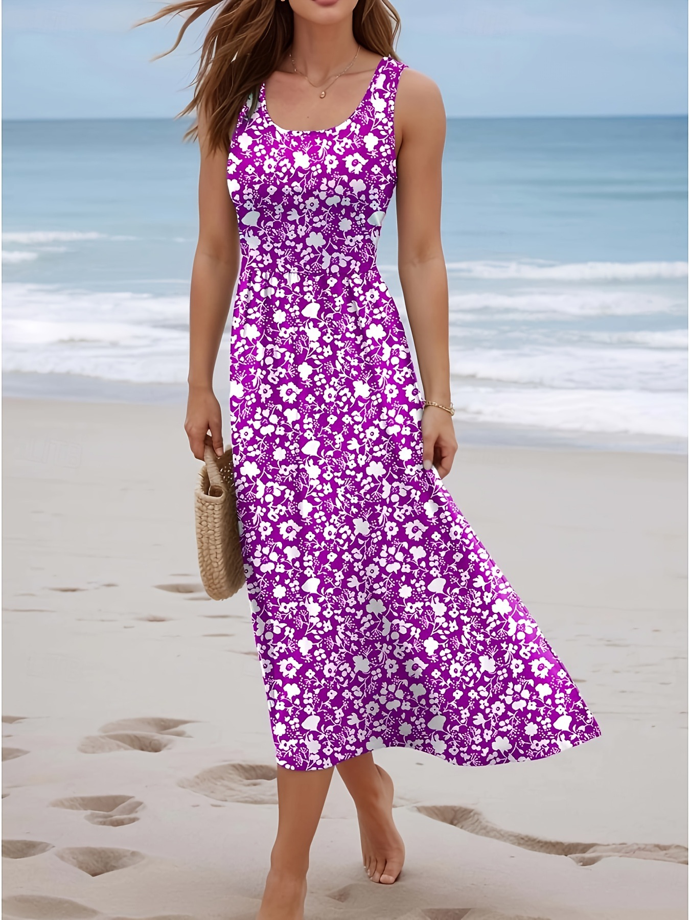 Women Summer Sleeveless Floral - Sundress Midi Floral recensie en prijs