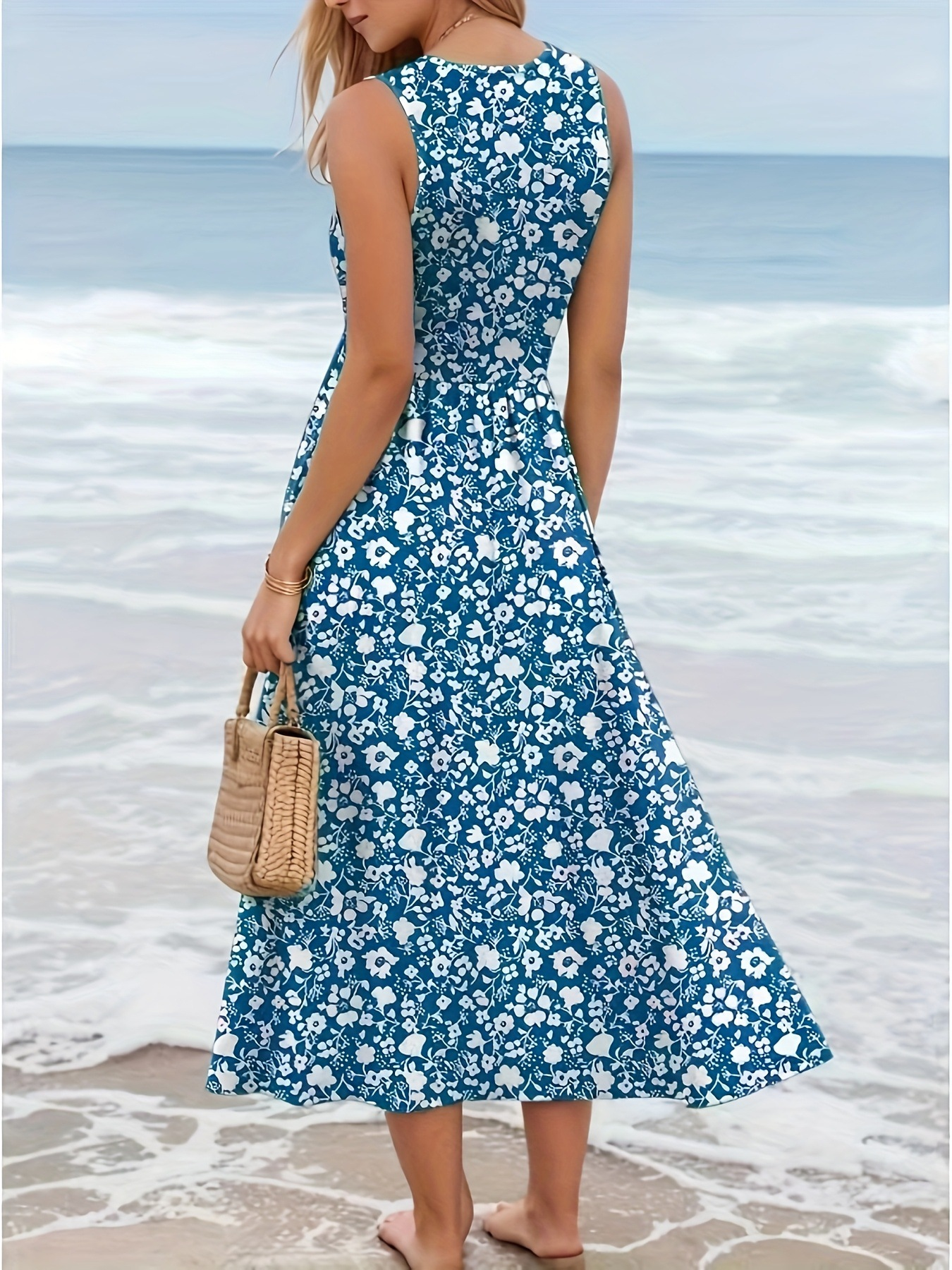 Women Summer Sleeveless Floral - Sundress Midi Floral recensie en prijs