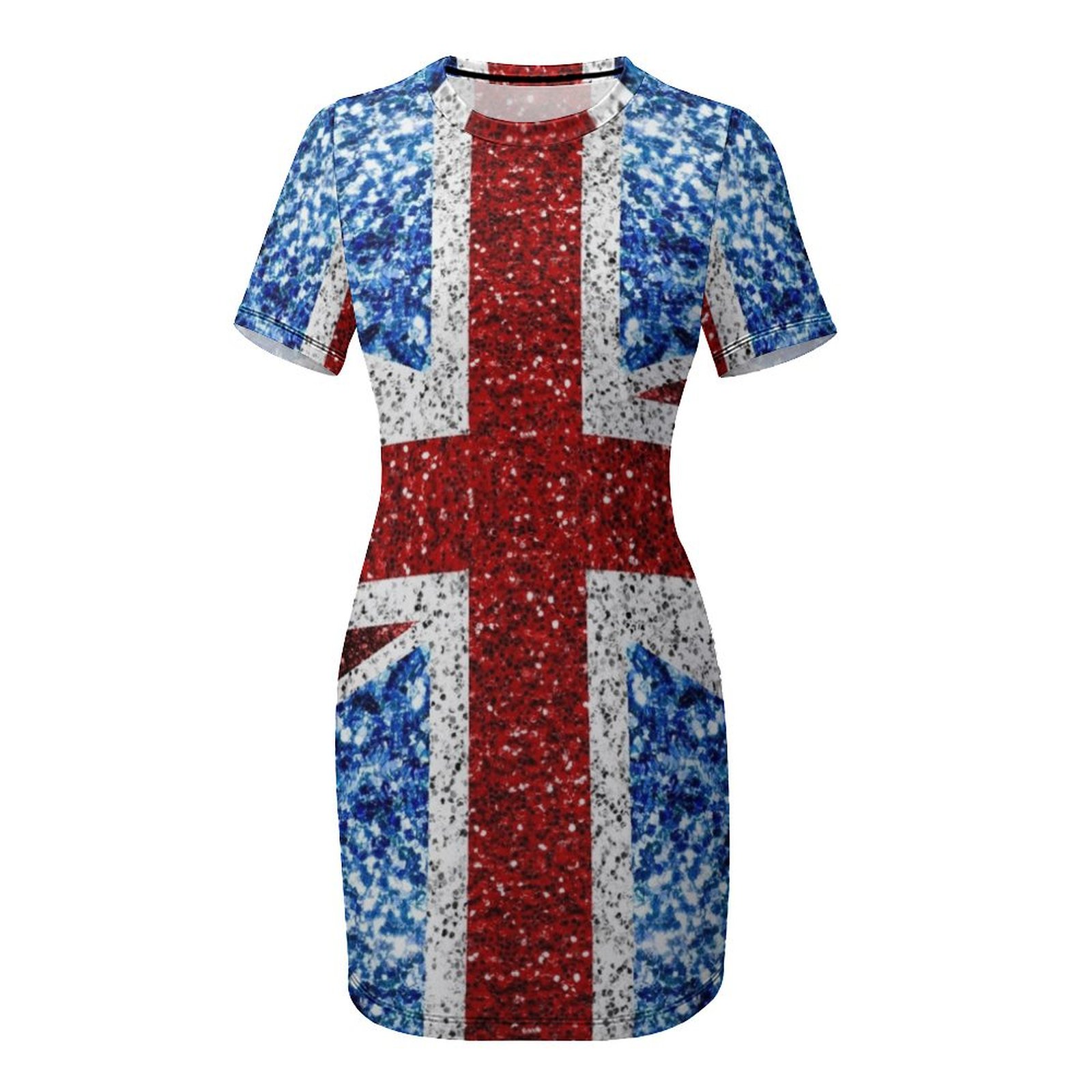 UK flag red blue white faux sp - Summer Clothing Women Uk recensie en prijs
