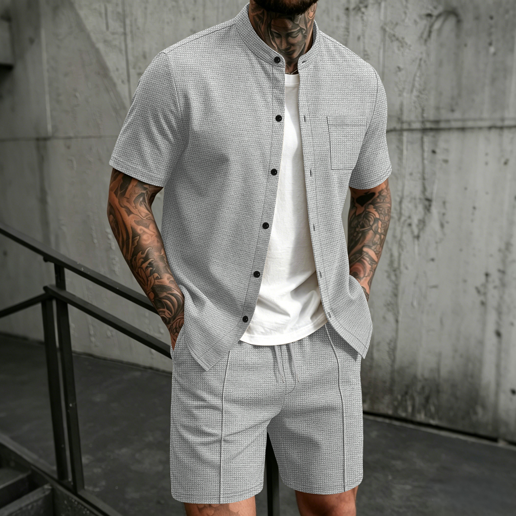 Men's 2 Piece Outfit, Stand Co - Summer Clothing Sets Men recensie en prijs