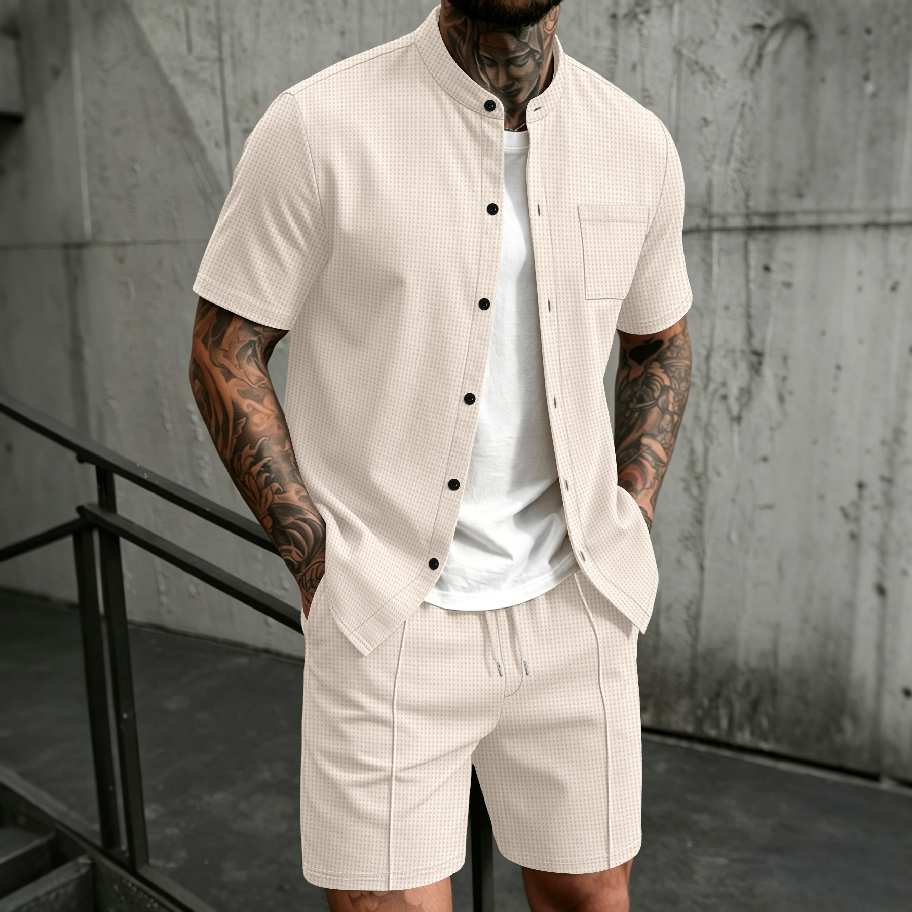 Men's 2 Piece Outfit, Stand Co - Summer Clothing Sets Men recensie en prijs