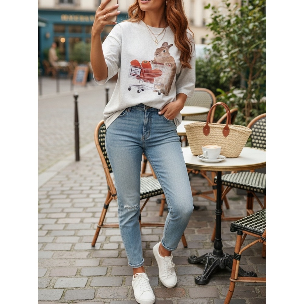 T-Shirt for Women Geometric Pr - Summer Clothing Must Haves recensie en prijs