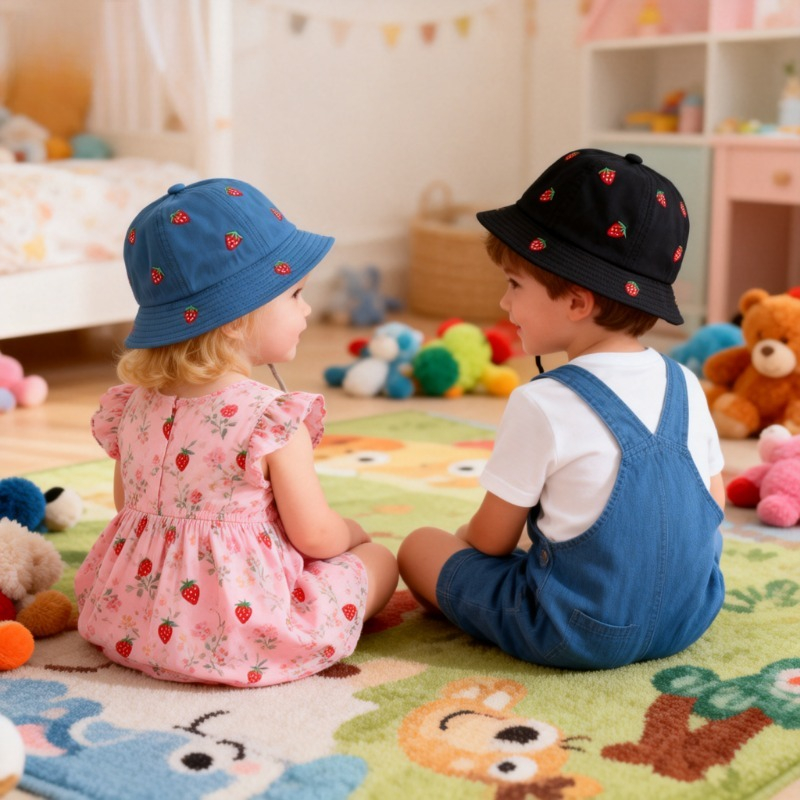 Girl Fisherman Hat with Strawb - Summer Clothing Boys recensie en prijs