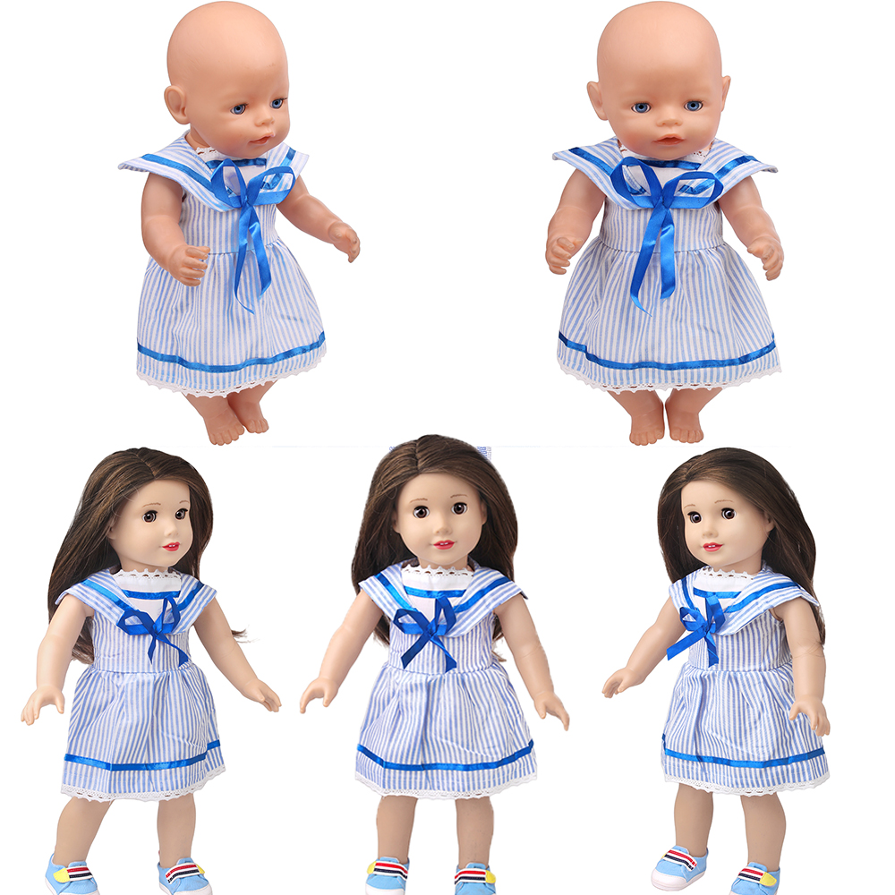 43cm Girl Doll Blue Striped Sa - Summer Away Clothing recensie en prijs