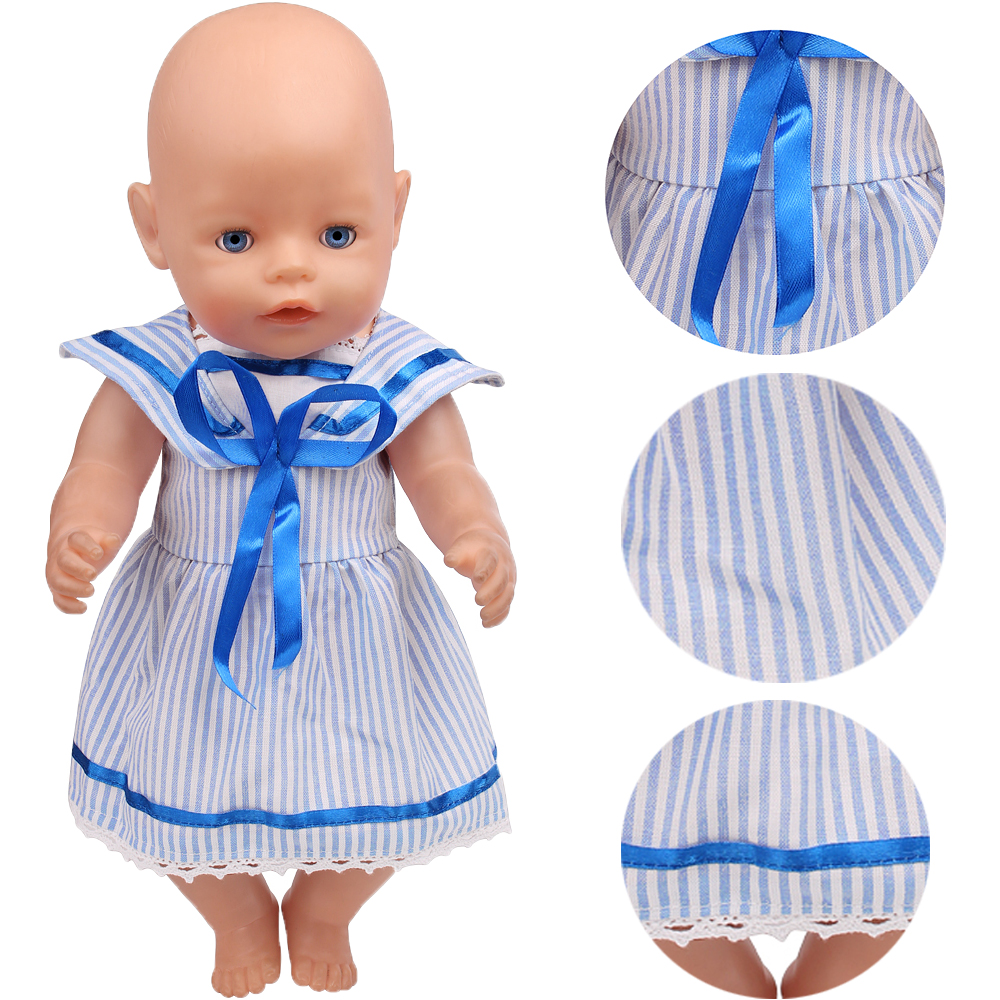 43cm Girl Doll Blue Striped Sa - Summer Away Clothing recensie en prijs