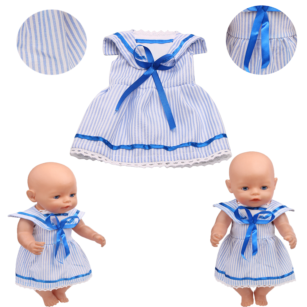 43cm Girl Doll Blue Striped Sa - Summer Away Clothing recensie en prijs