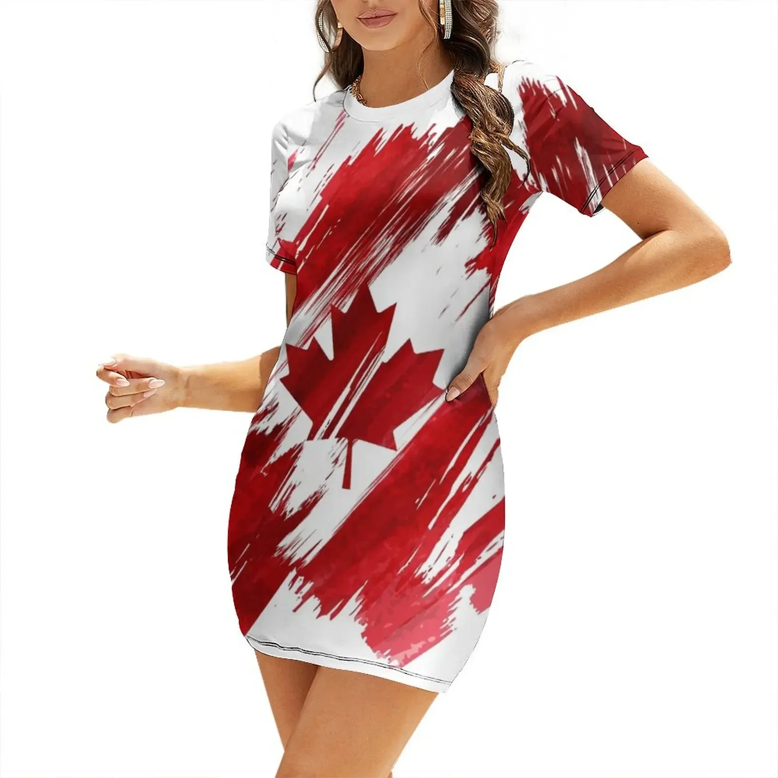 Canada Short-Sleeved Dress ele - Summer Clothing Women Canada recensie en prijs