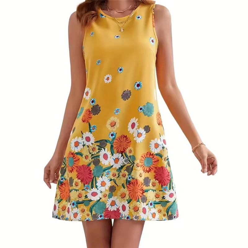 Yellow Floral Dress Women Slee - Soft Summer Yellow Clothing recensie en prijs