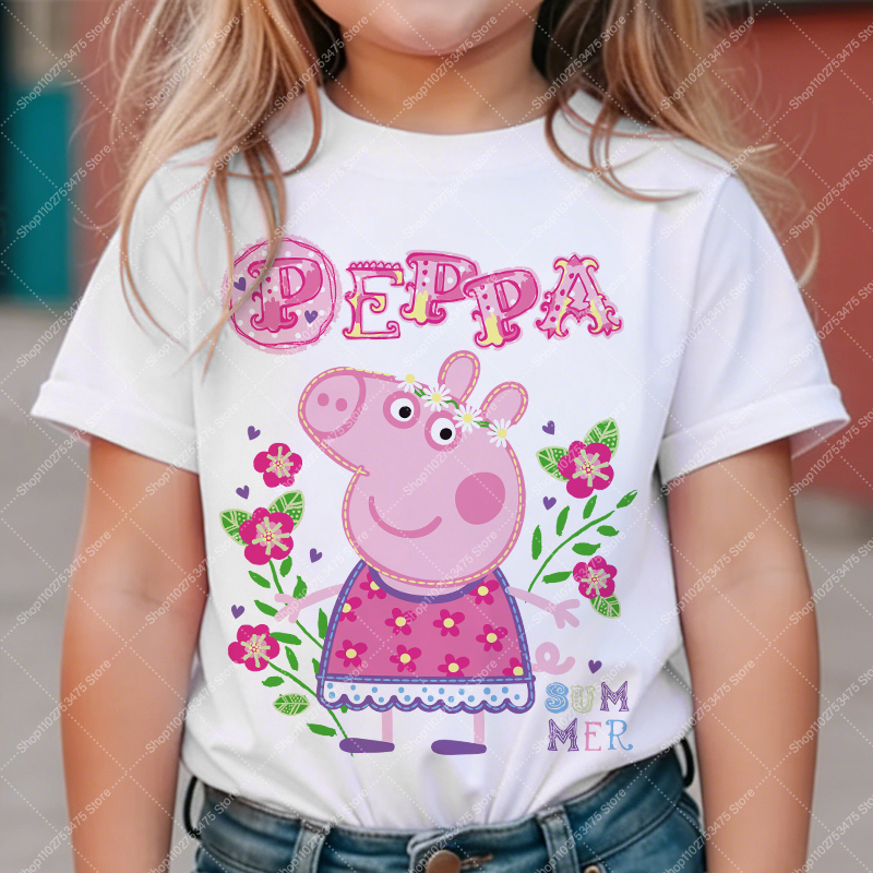 Kids Girl Cute Cotton T-shirt  - Summer Clothing Cartoon recensie en prijs