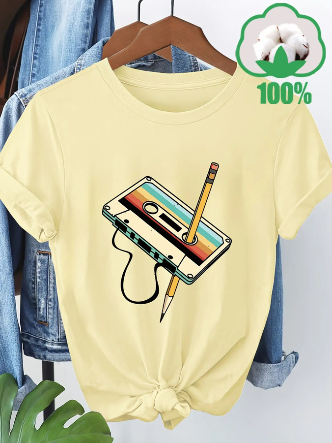 Women's Tape Pattern Printed S - Summer Clothing Must Haves recensie en prijs