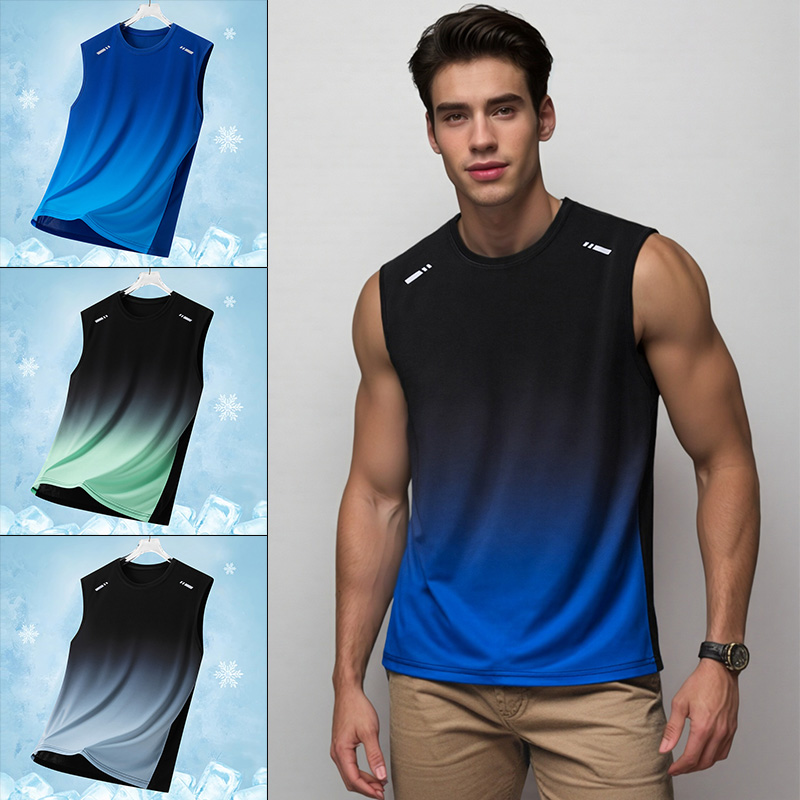 Men Gradient Sports Vest Light - Summer Youth Clothing recensie en prijs