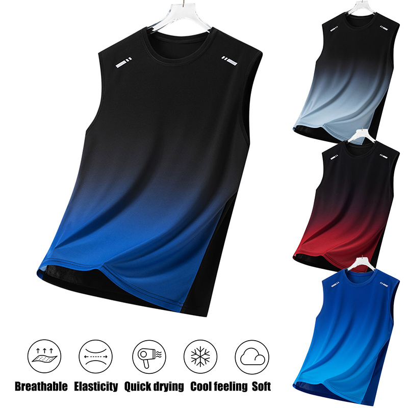 Men Gradient Sports Vest Light - Summer Youth Clothing recensie en prijs