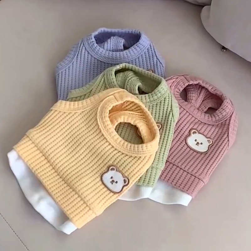 Yellow Waffle Pet Clothes Summ - Soft Summer Yellow Clothing recensie en prijs