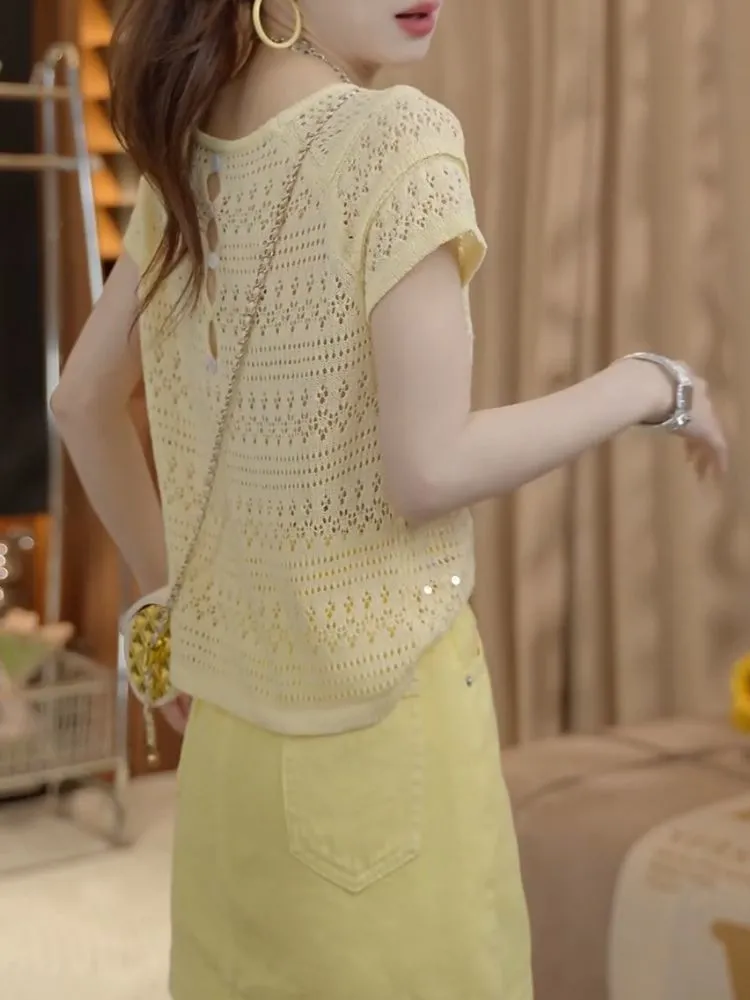 Sweet Trends Sequin Knitted Pu - Summer Clothing Yarn recensie en prijs