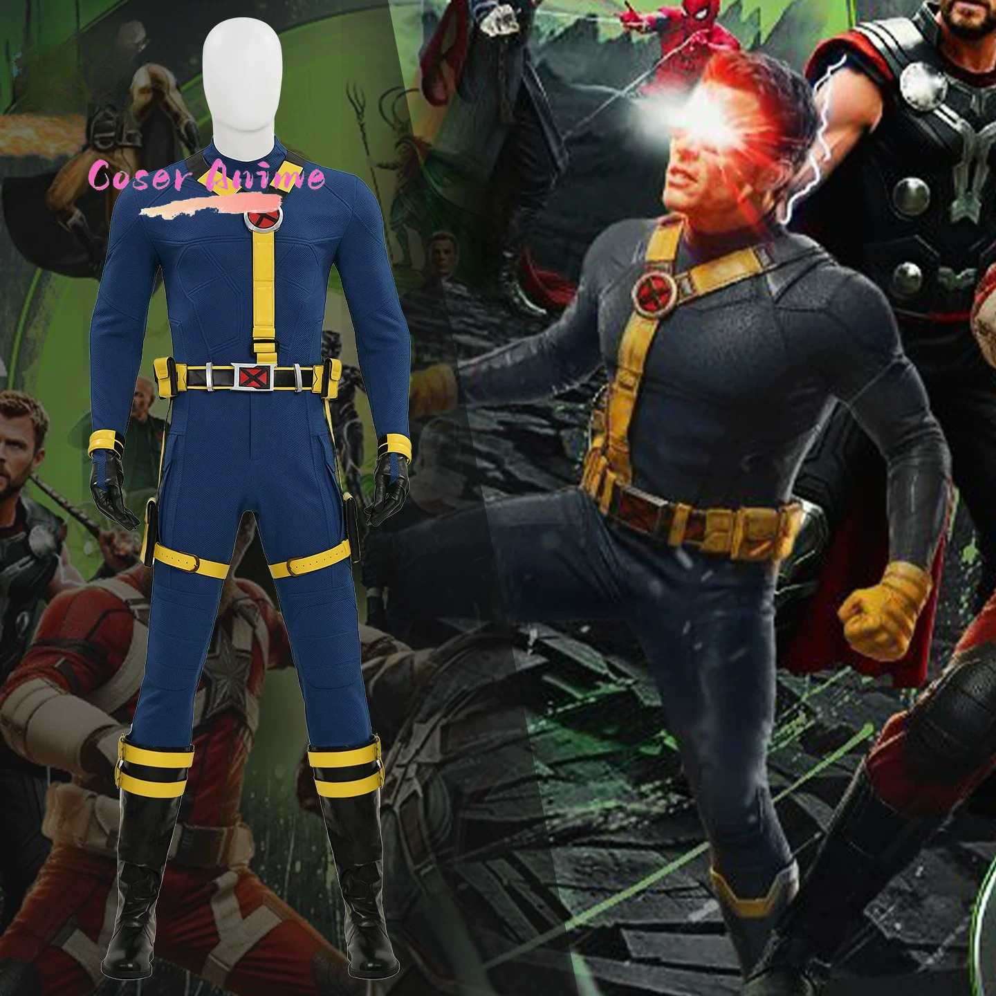 Scott Summers Cyclops Cosplay  - Summer Clothing Cartoon recensie en prijs