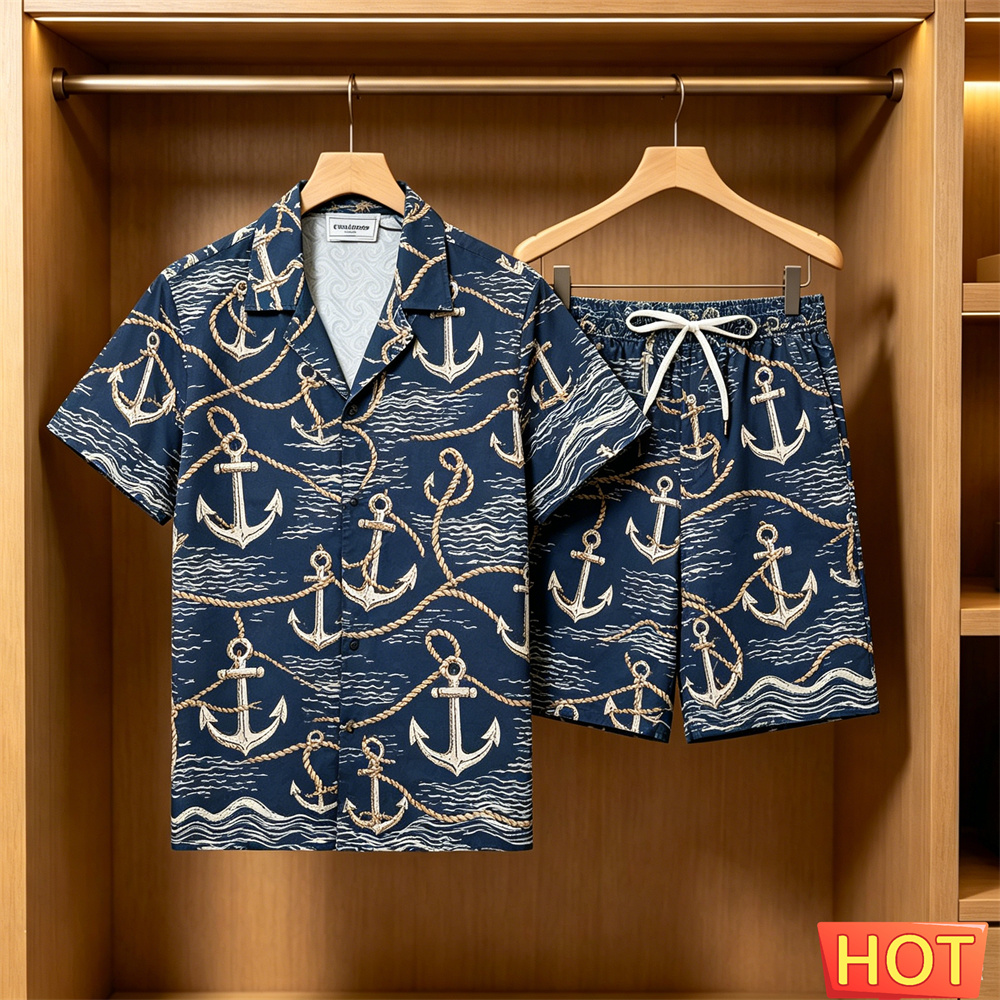 Men's 2 Piece Hawaiian Set Nau - Summer Clothing Sets Men recensie en prijs