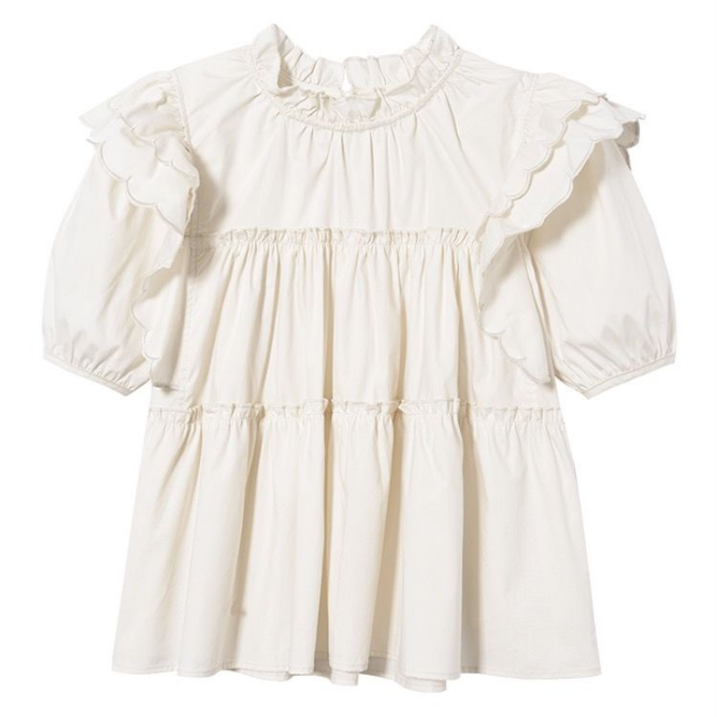 Sweet Pleated Loose Blouse Sum - Summer Youth Clothing recensie en prijs