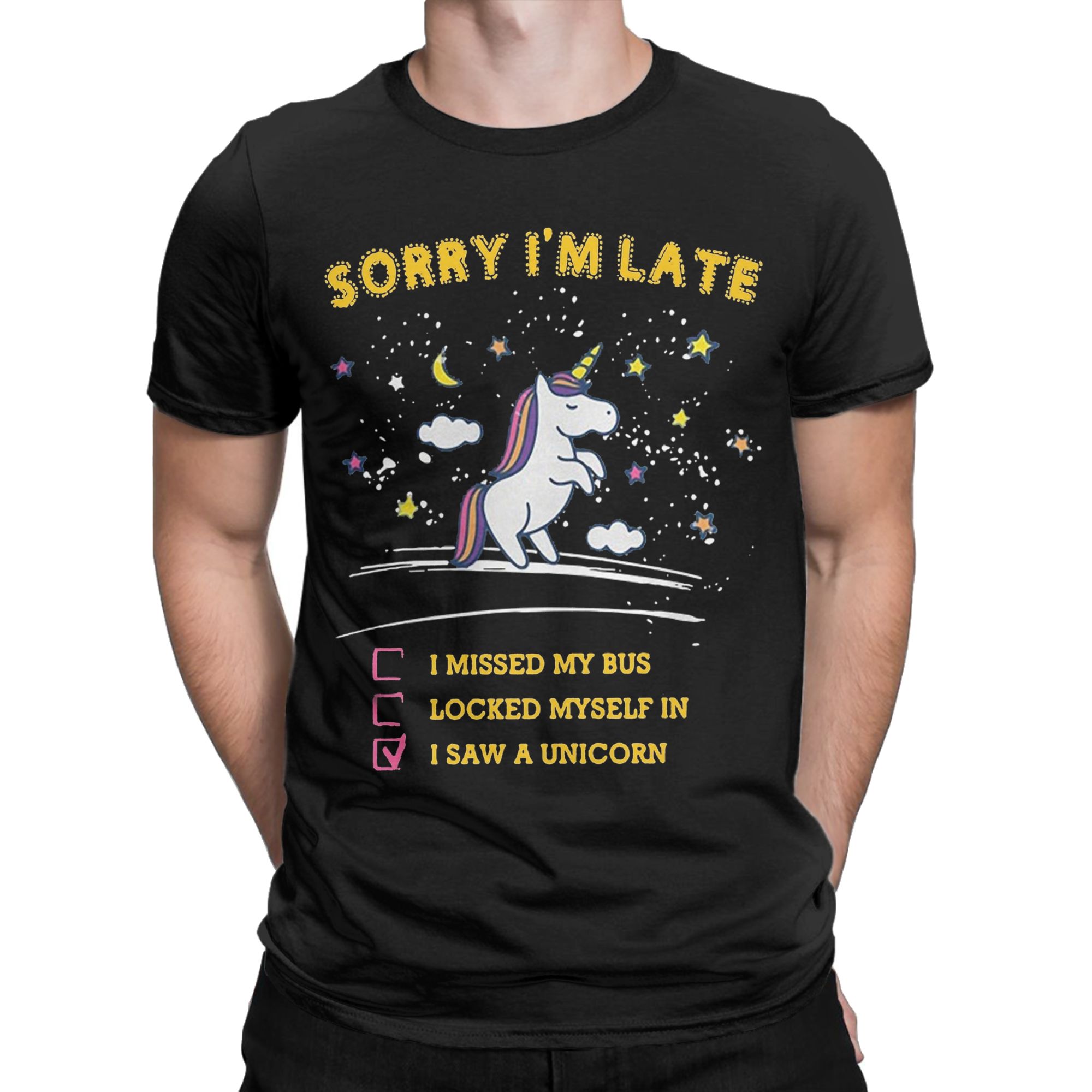 Men Sorry I'm Late I Saw a Uni - Summer Clothing Ideas Men recensie en prijs