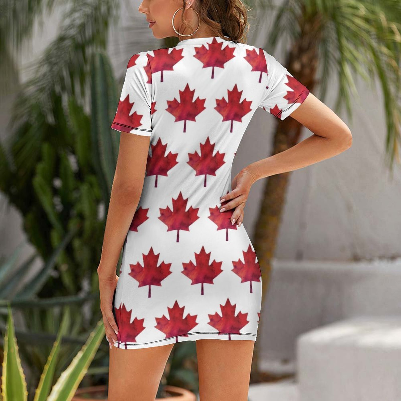 Canada Day Watercolour Maple L - Summer Clothing Women Canada recensie en prijs